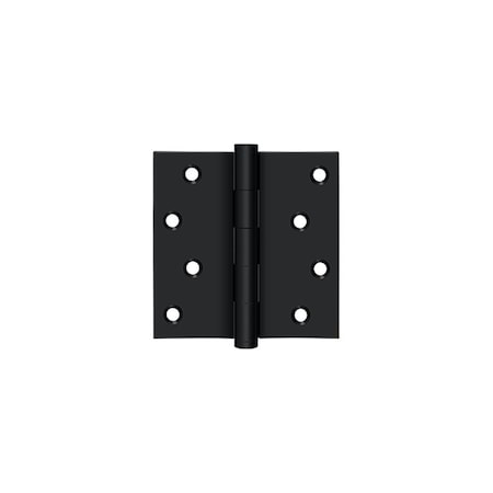 Deltana 4 x 4 Square Hinge with Zig Zag Hole Pattern Black Finish DSB419-RZ